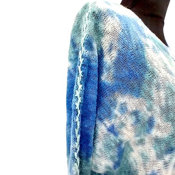 Sundance Tie Dyed Zenia Cotton Sweater - Large - Picture 5 of 12